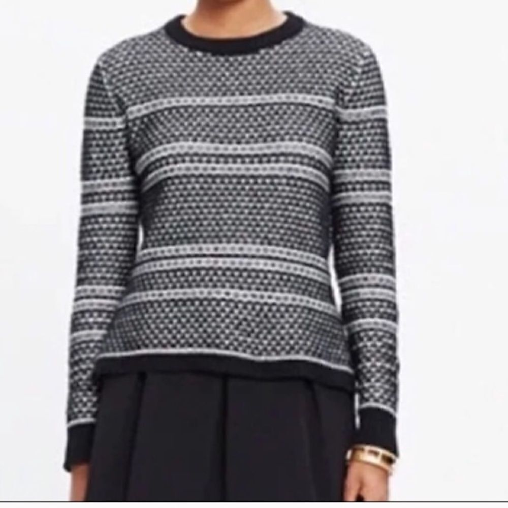 Madewell  Black White  Sweater
